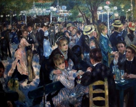 Baile en el Moulin de la Galette de Renoir