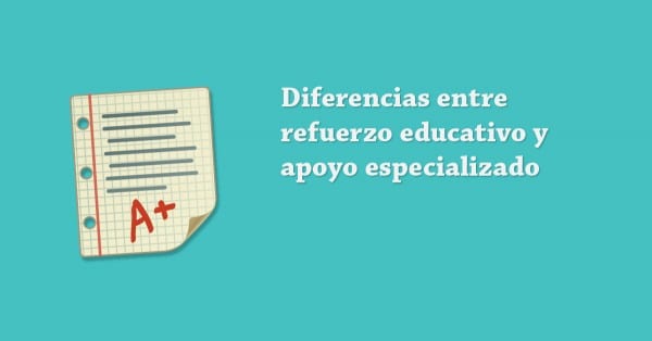 Diferencia entre apoyo escolar y refuerzo educativo para niños de Primaria
