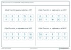 Ficha con cuatro actividades diseñadas como apoyo y repaso de las fracciones equivalentes para cuarto de Educación Primaria