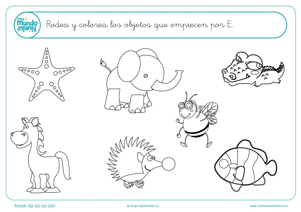 Dibujos Para Colorear Que Empiecen Con La Letra E Dibujos Para Dibujar