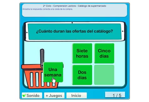 Paso 3: arrastra la respuesta hasta la cesta de la compra