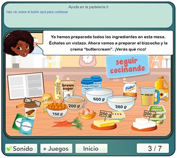 Juego de pasteles para divertirse