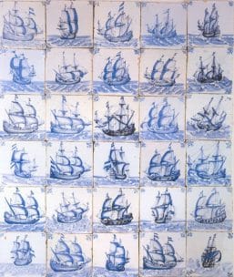 Azulejos cerámica Delft - 1650 - 1660 -La joven de la perla