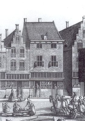 Casa Vermeer Delft - Mechelen - La joven de la perla - Grabado 1730