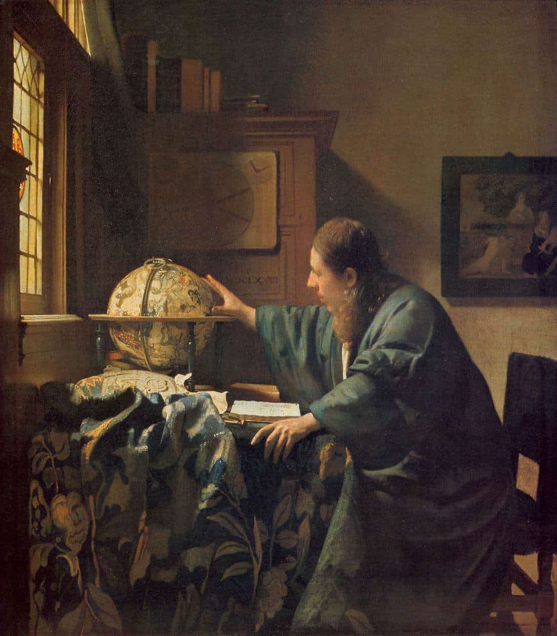 El astrónomo - Vermeer - 1668 - La joven de la perla