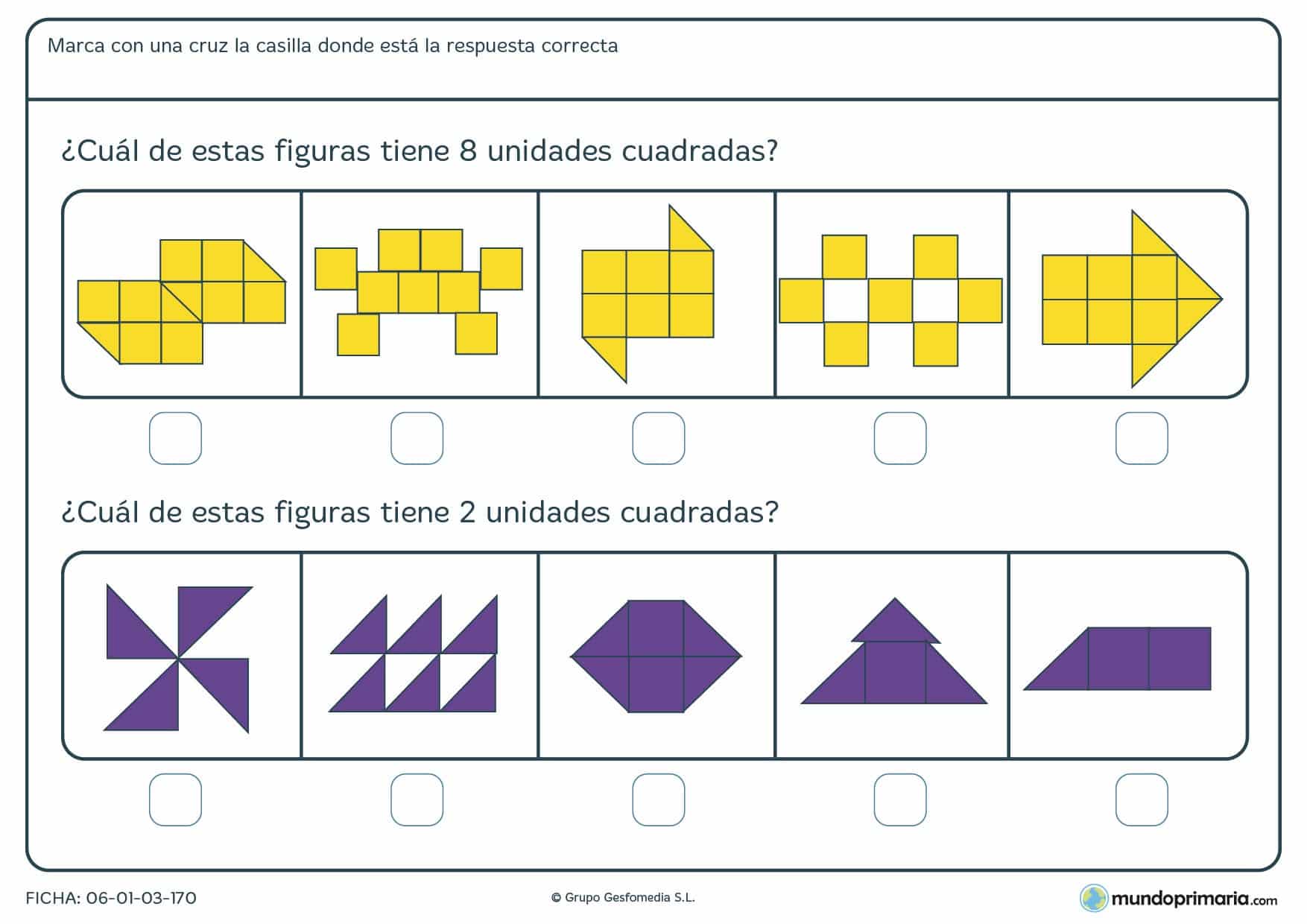 Primaria ejercicios Geometría cuarto