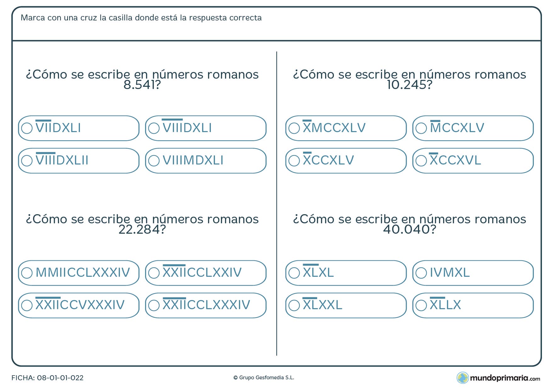 Convertir números en números romanos