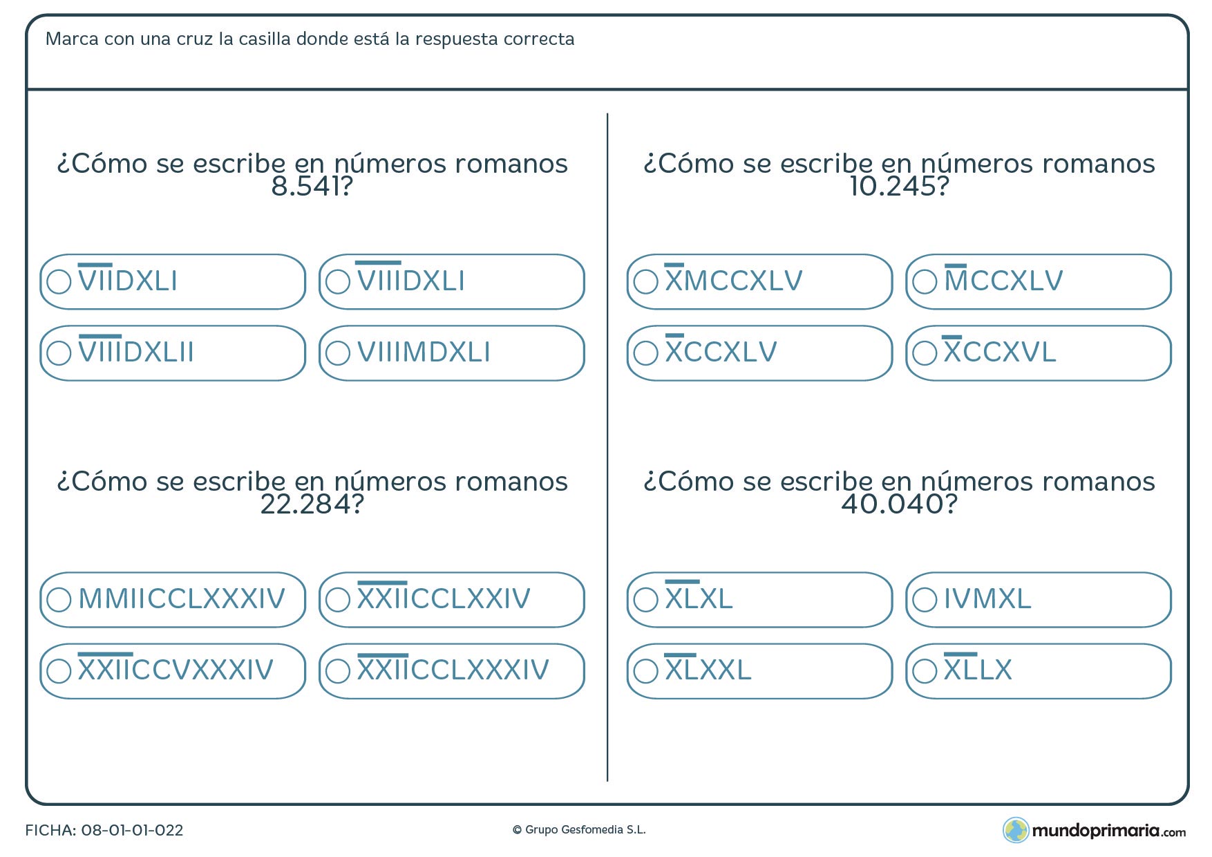 Convertir números en números romanos