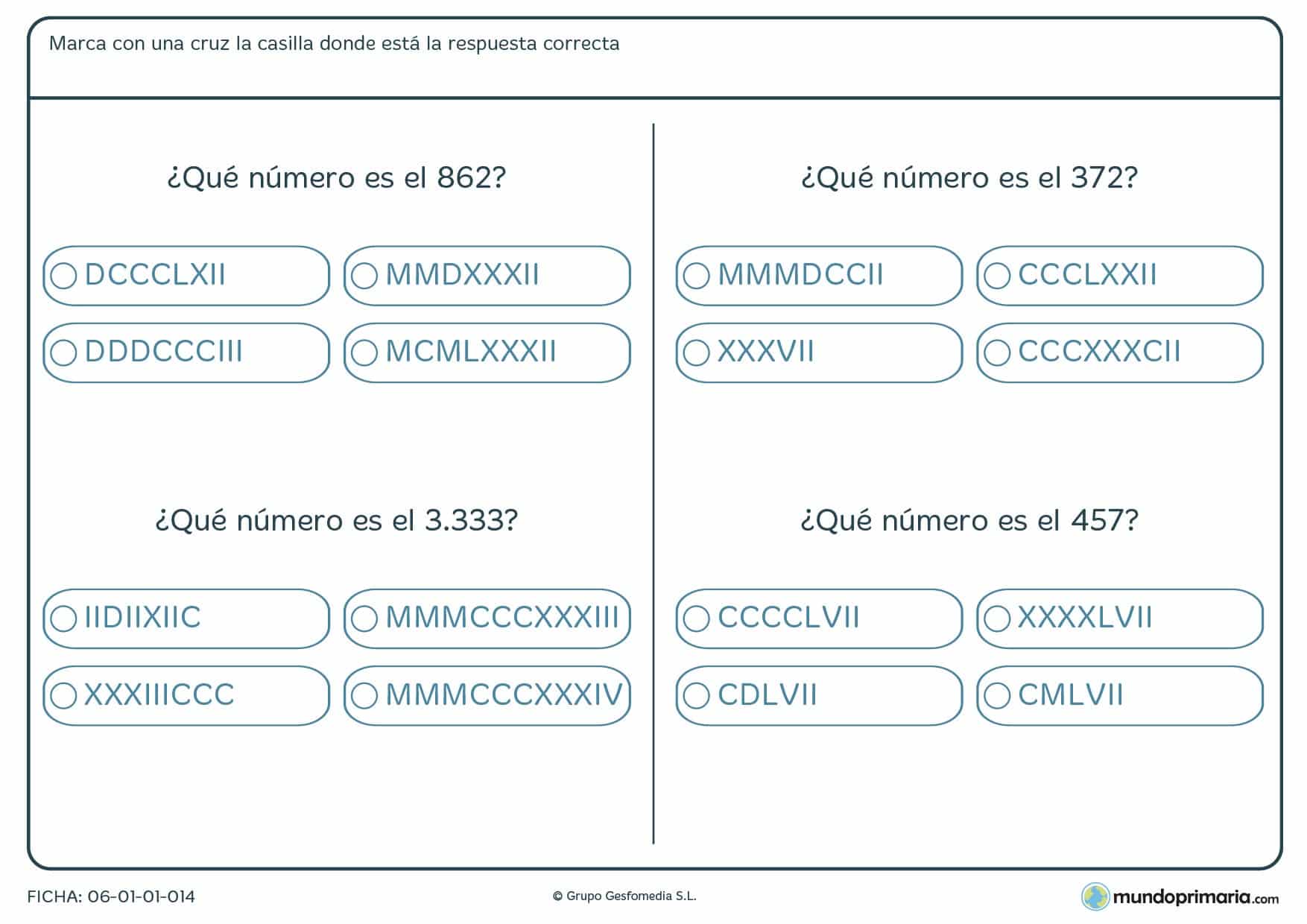 Aprender a escribir números romanos