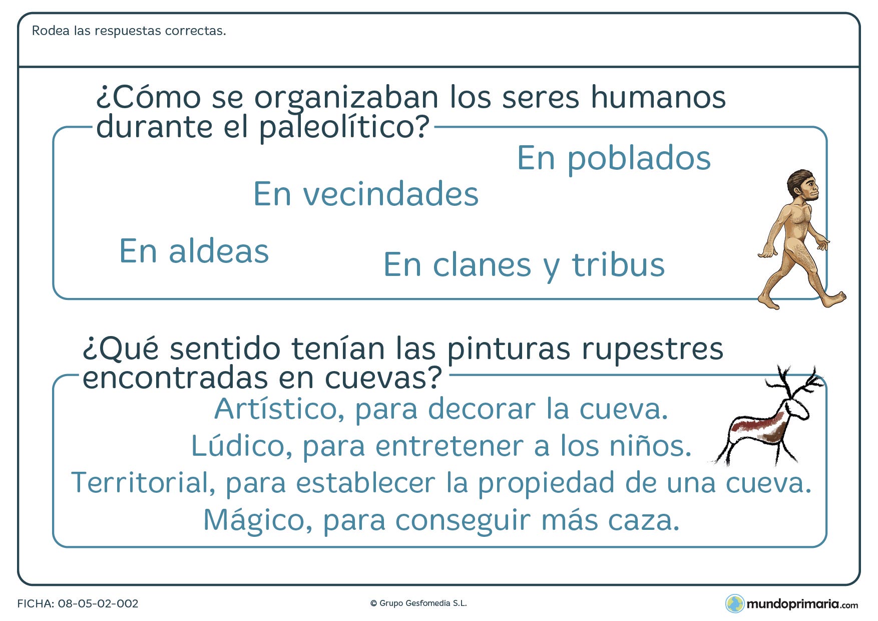 Ciencias ejercicios 6 primaria sociales