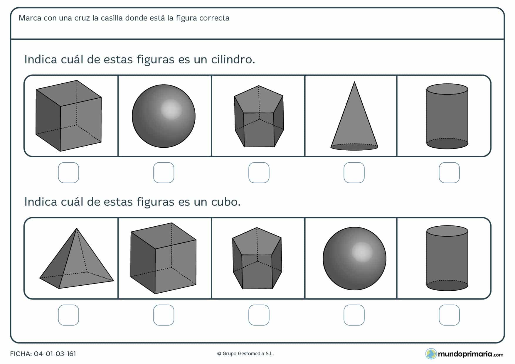 Primaria ejercicios Geometría segundo