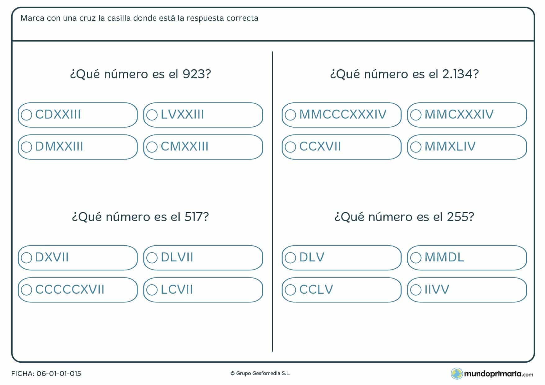 Cómo pasar a números romanos