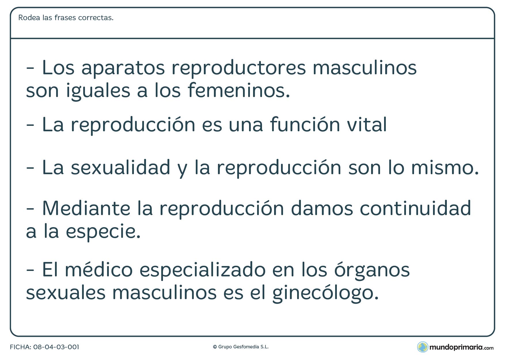 Ciencias naturales ejercicios 6 primaria