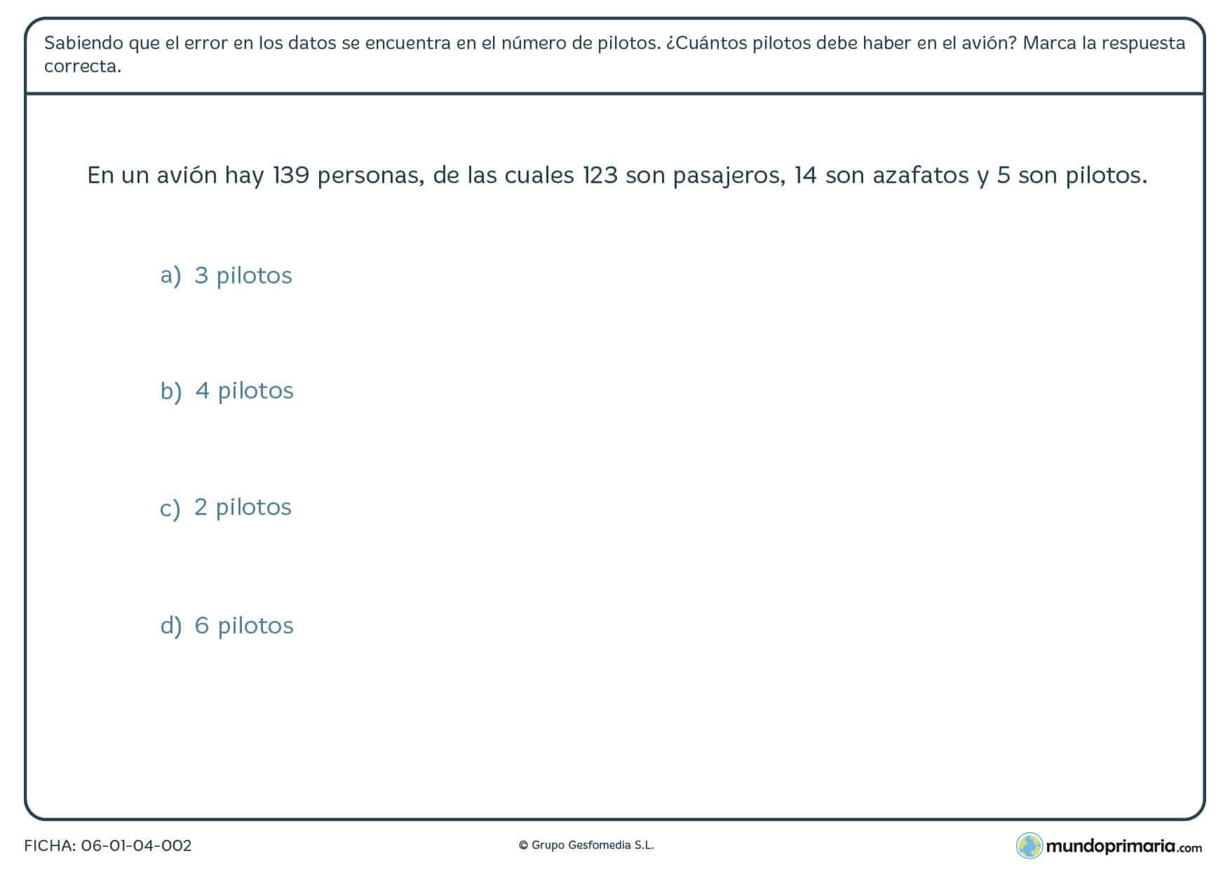 Elige tu respuesta verdadera en esta ficha de marcar la frase correcta