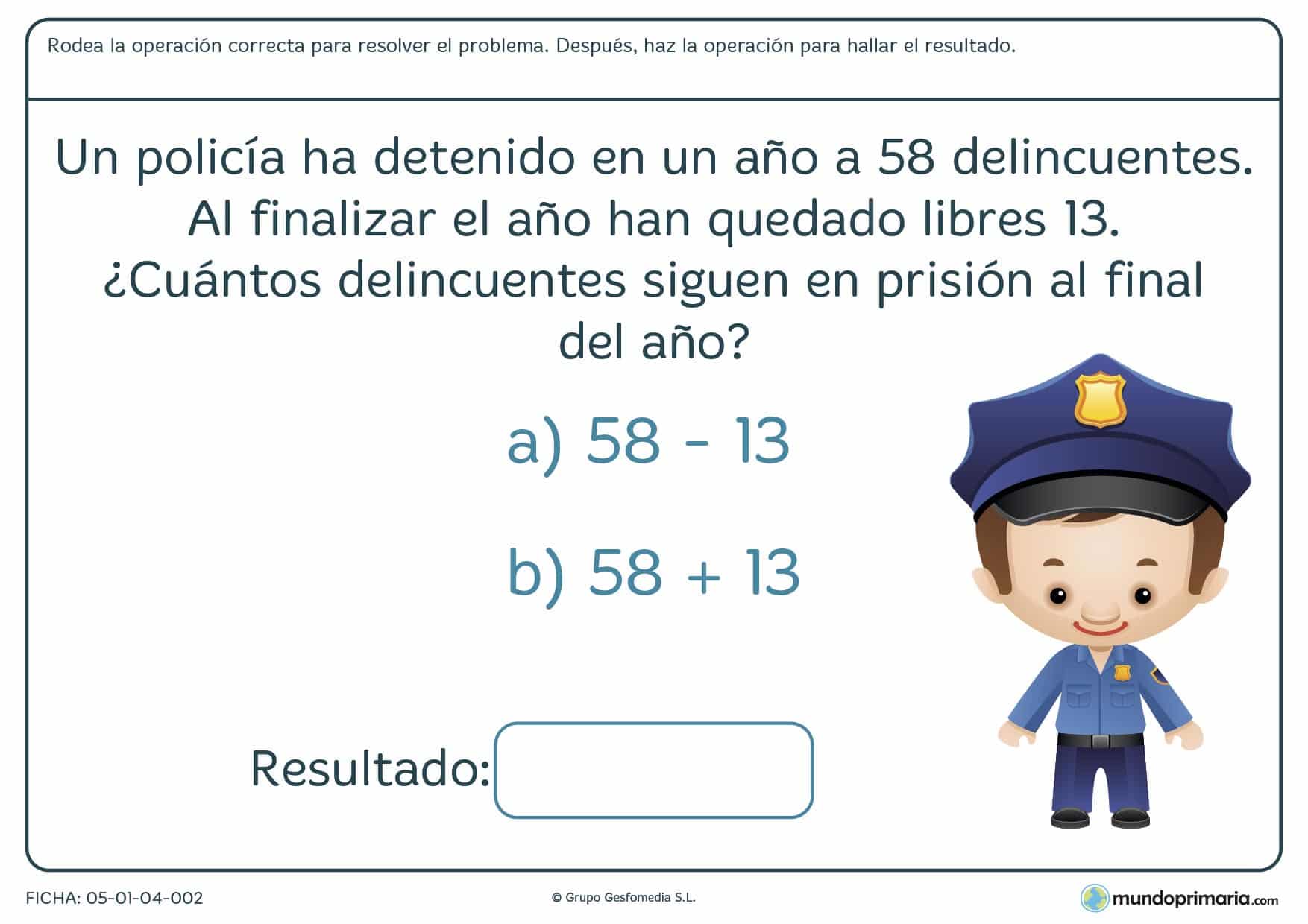 Ejercicios resolución problemas para tercero primaria