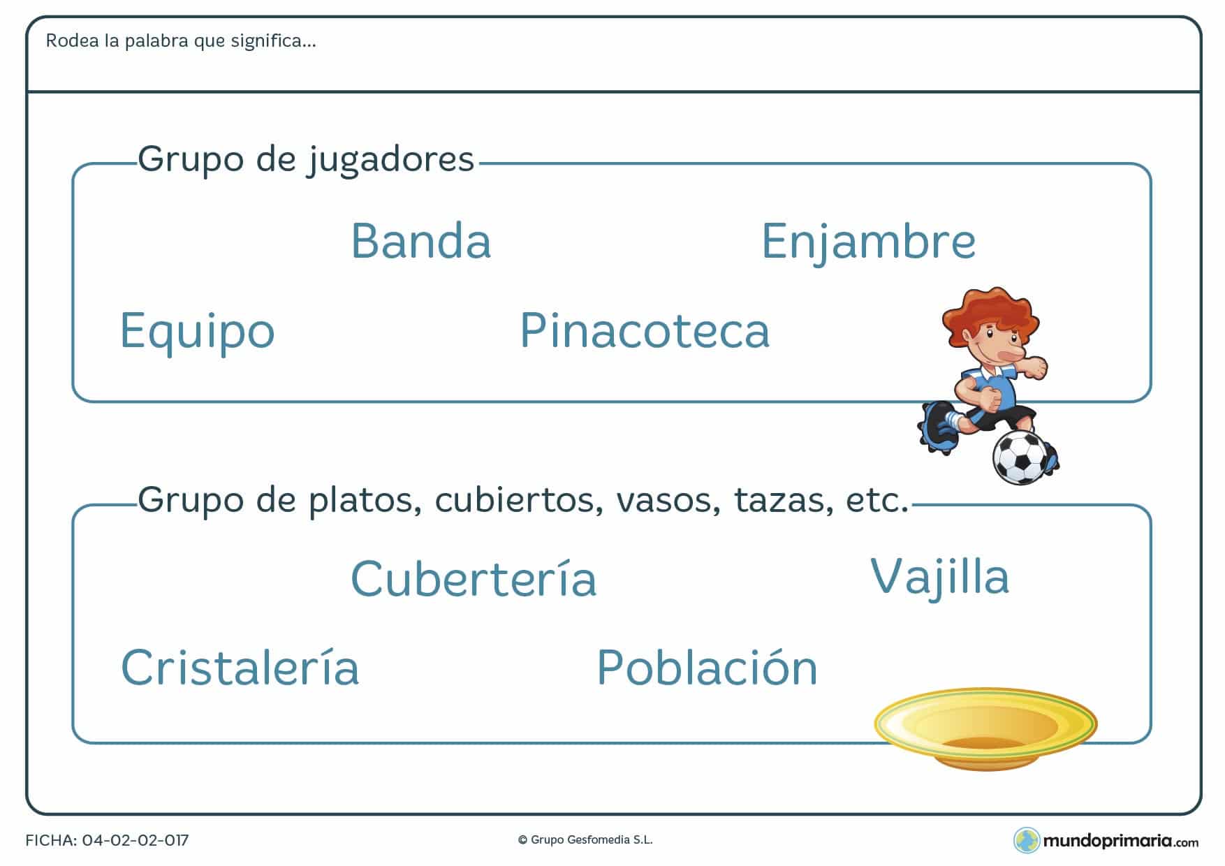 Lengua vocabulario segundo primaria