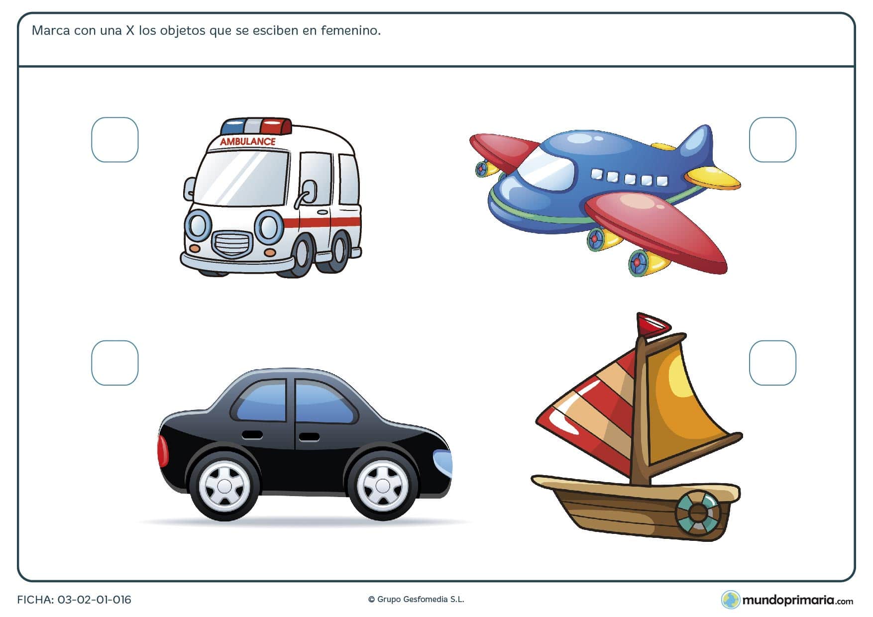 Aprende con esta ficha de diferencia de género para niños de 6 a 7 años