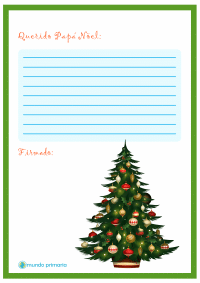 Carta a Papa Noel para imprimir. ¡Escribe tu carta!