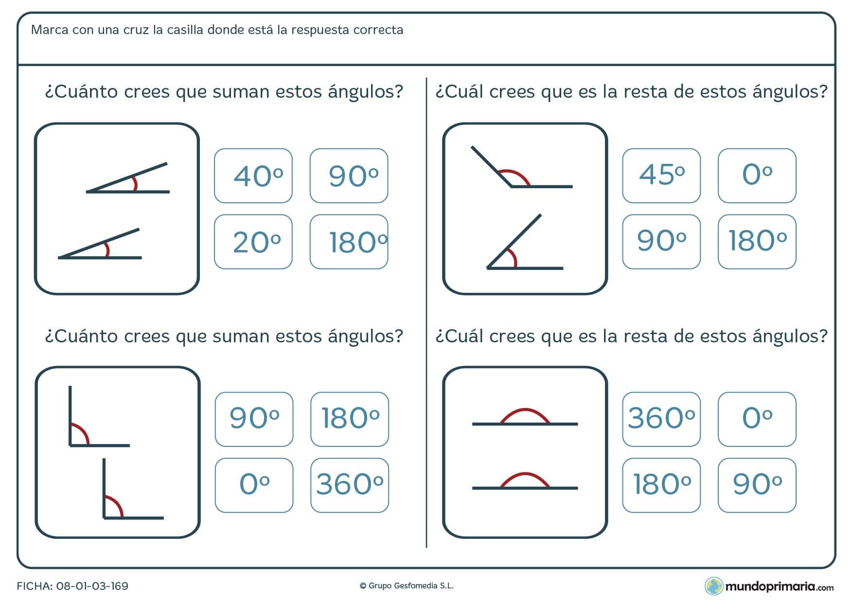 Fíjate en los ángulos dibujados y trata de sumarlos de forma correcta.