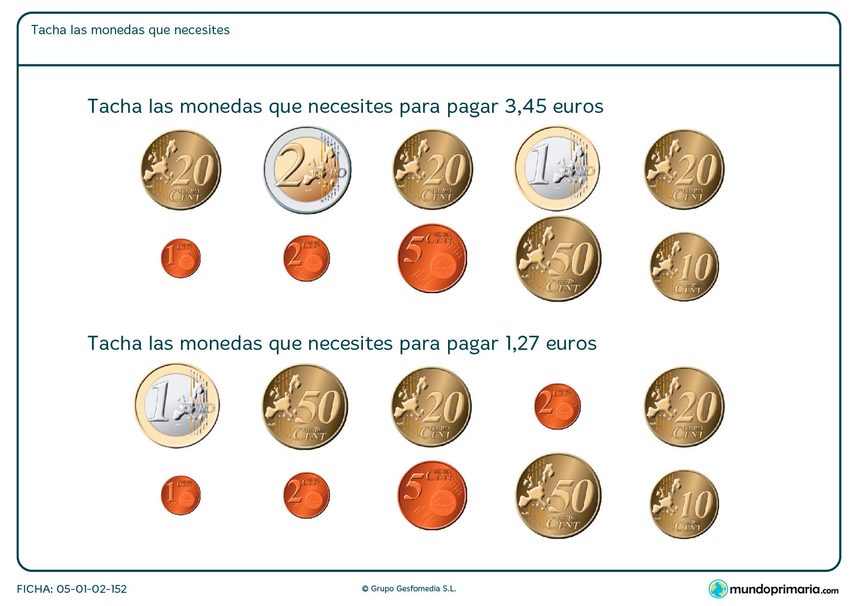 Primaria ejercicios magnitudes tercero