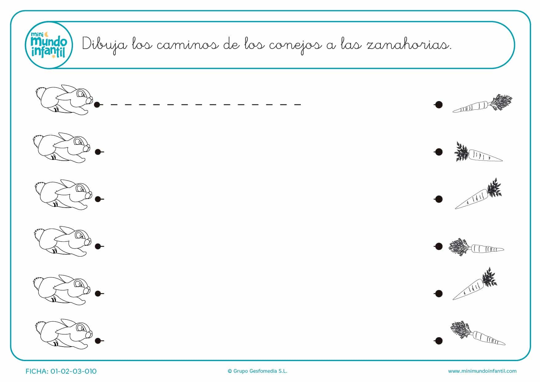 Fichas grafomotricidad 3 años fáciles