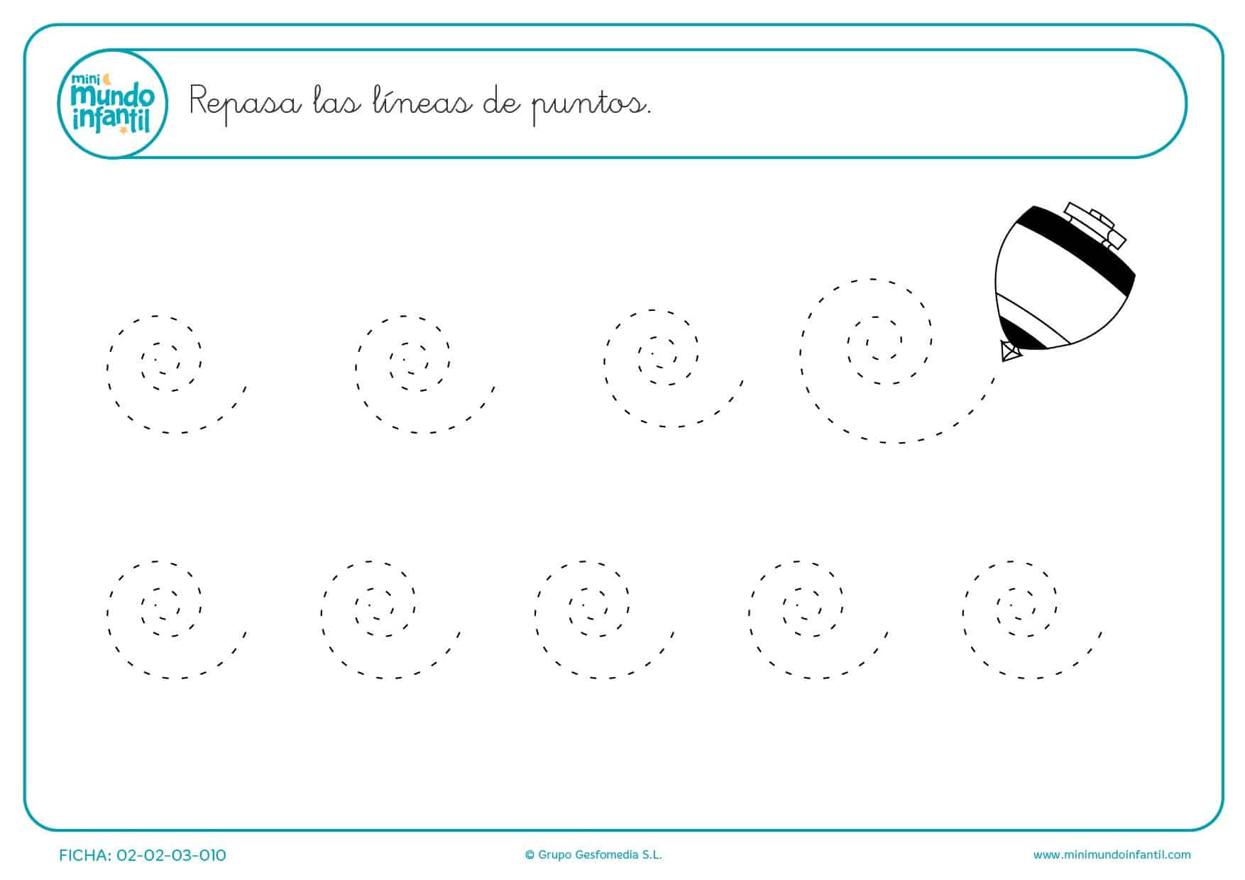 Fichas grafomotricidad 4 años preescolar