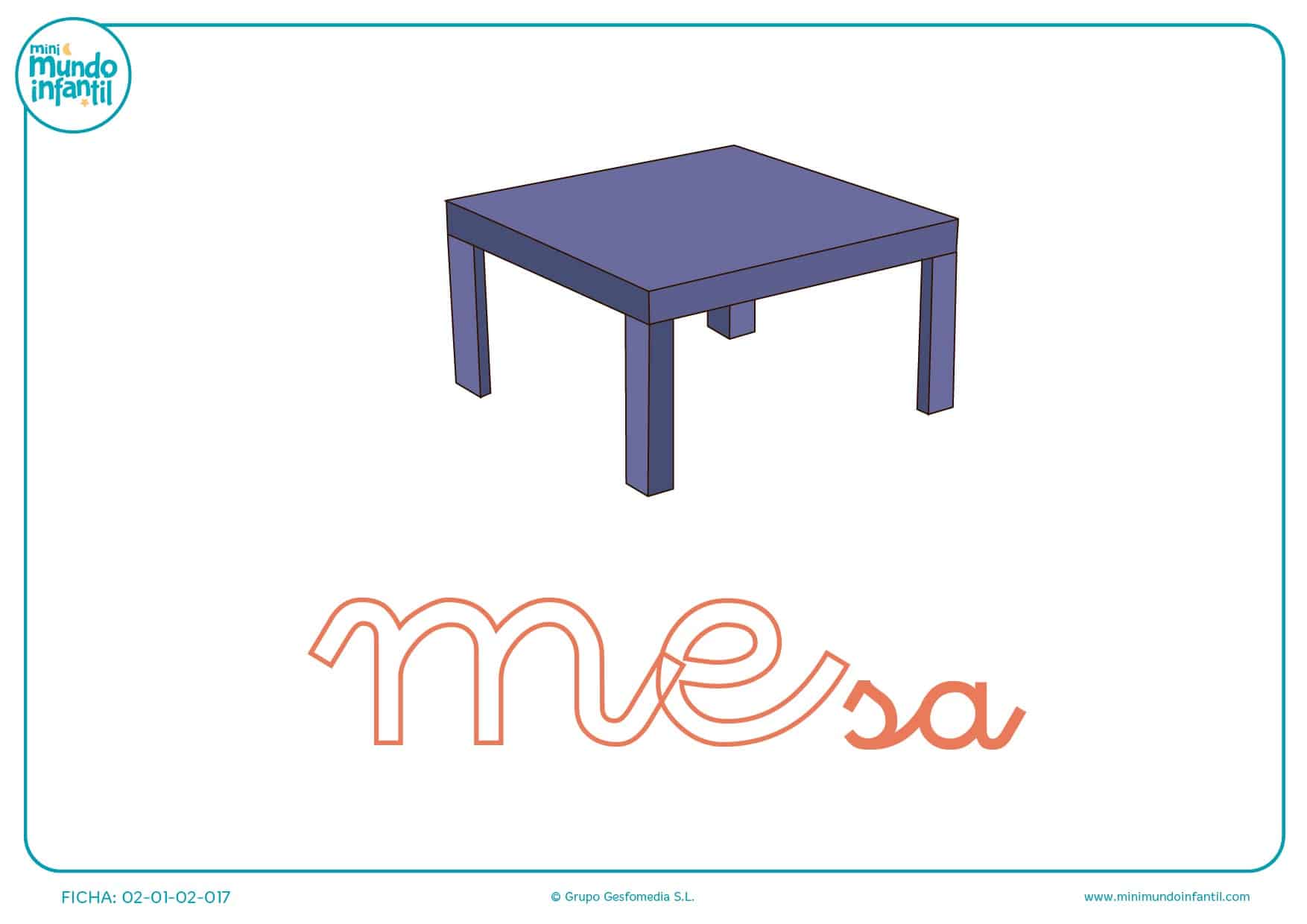 Letras me de mesa en minúsculas para rellenar