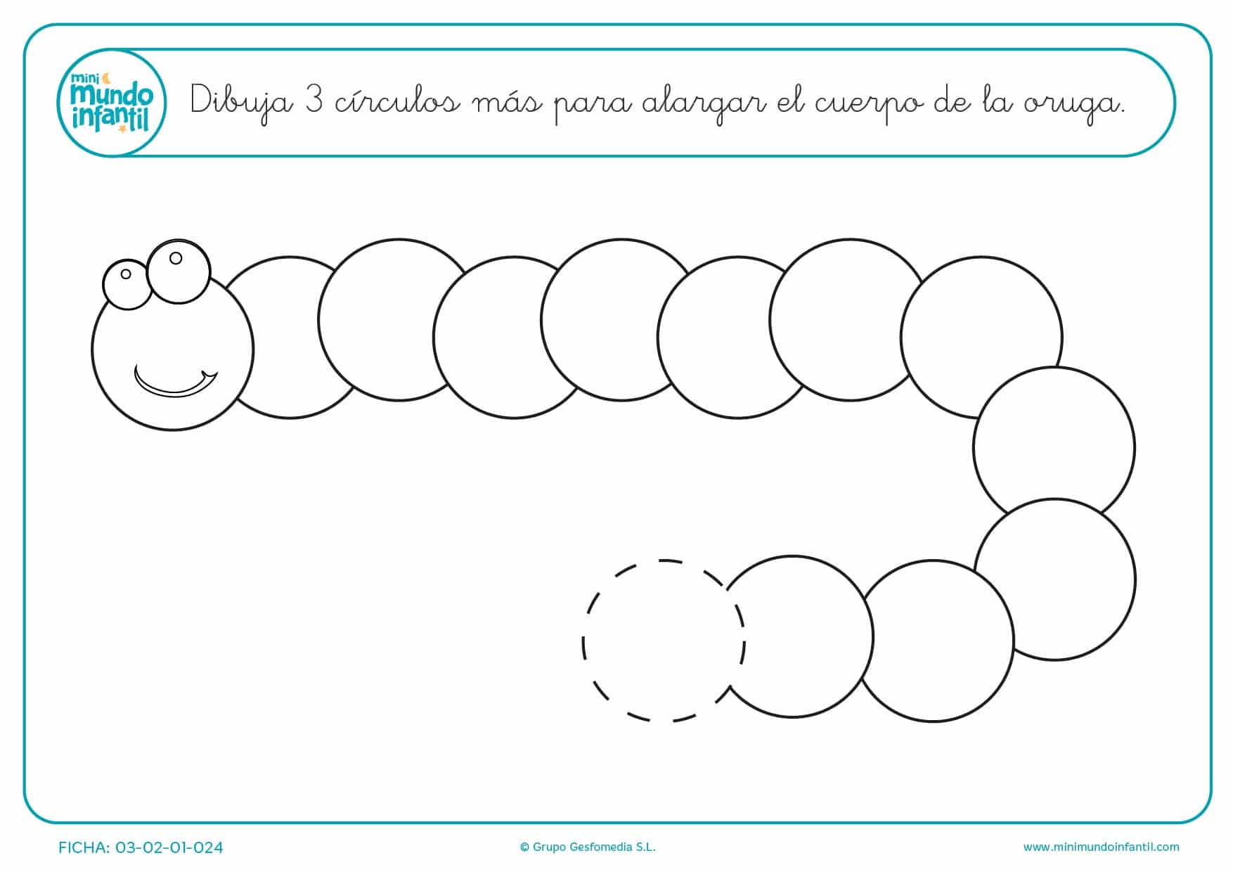 Juega con el gusano y sigue su cuerpo con colores para niños y niñas