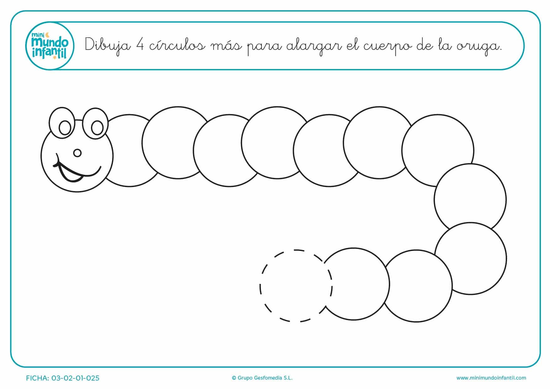 Continua la serie de los círculos e interactúa con el animal