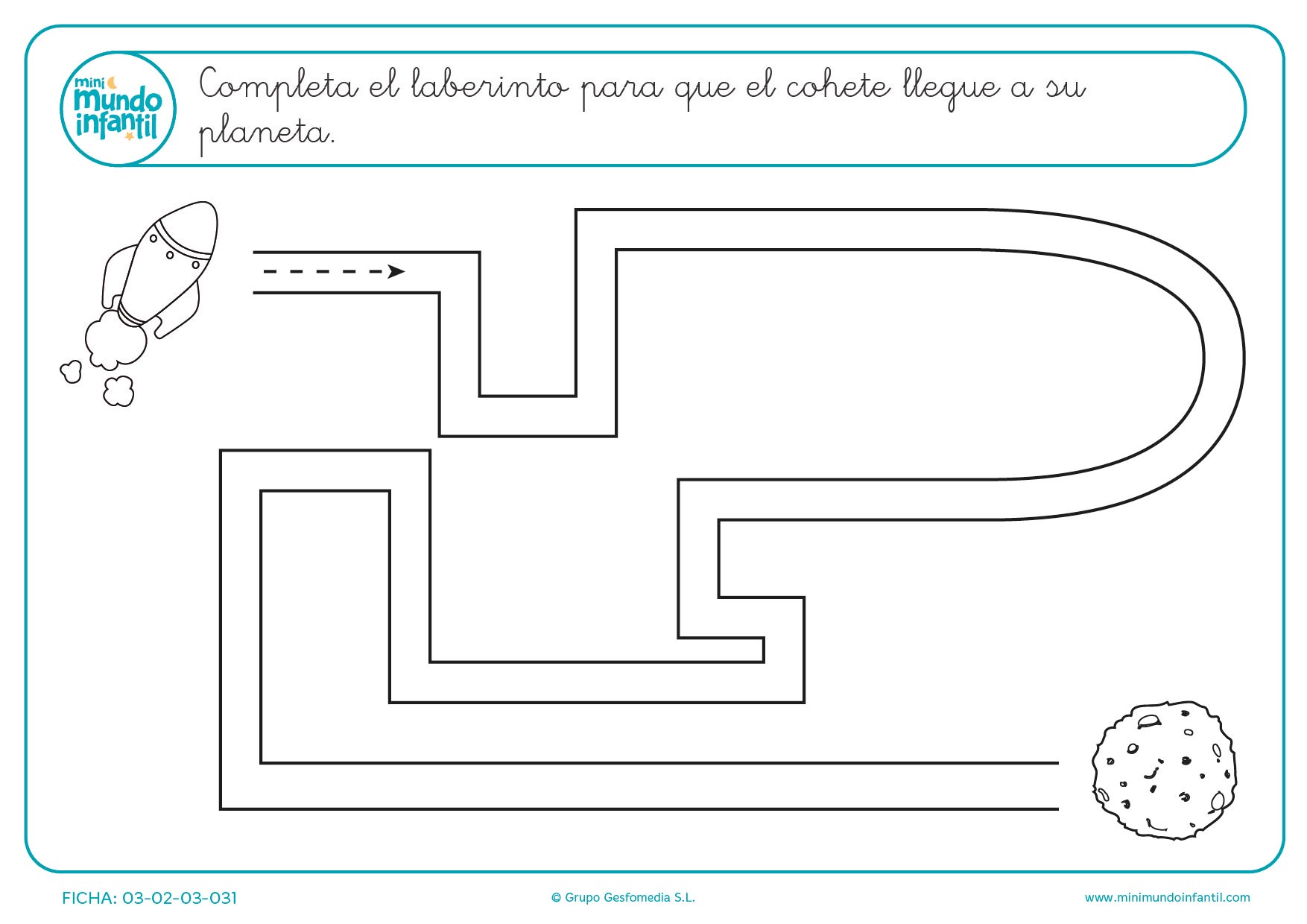 Aprender todo tipo de líneas completando el laberinto