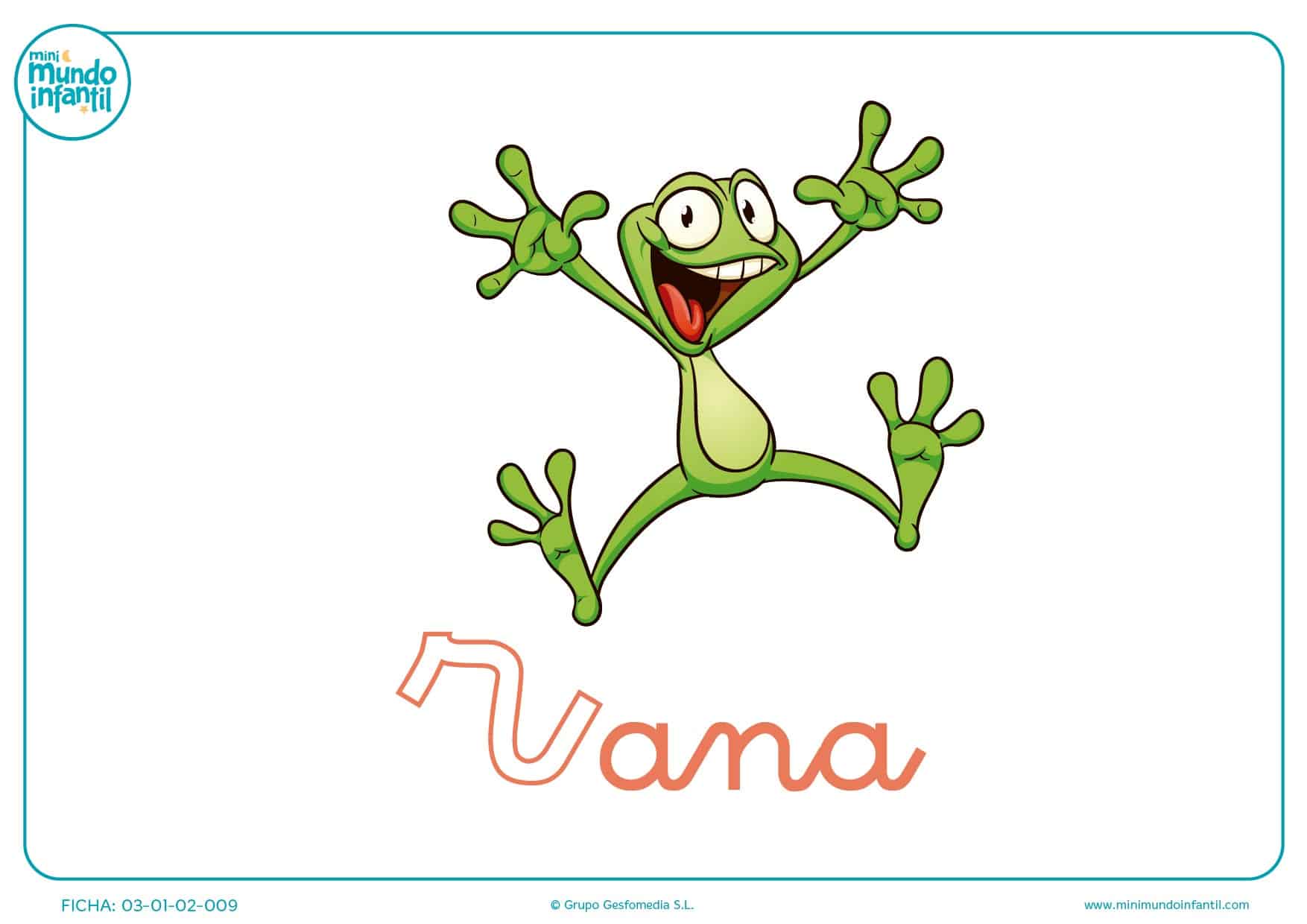 Pintar la letra R minúscula de rana