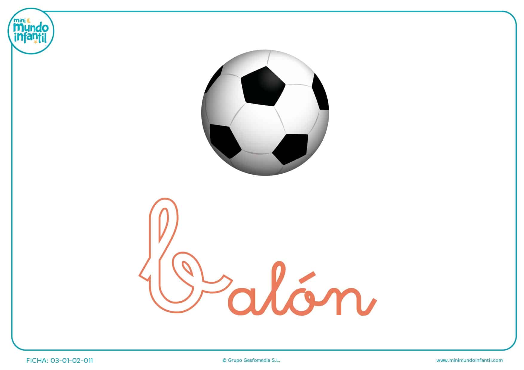 Colorear letra B minúscula de balón