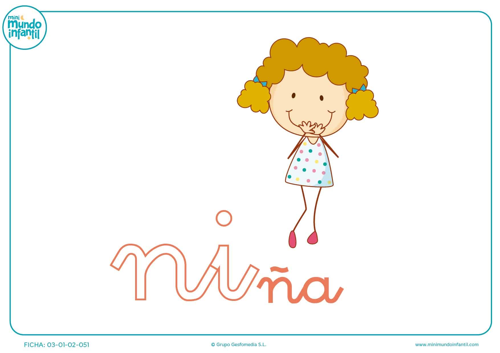 Sílaba NI minúscula de nipintara para completar