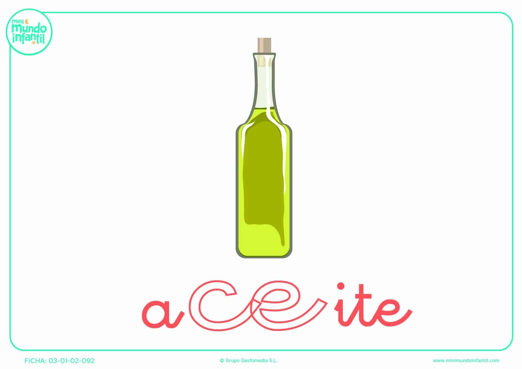 Sílaba CE minúscula de aceite para colorear