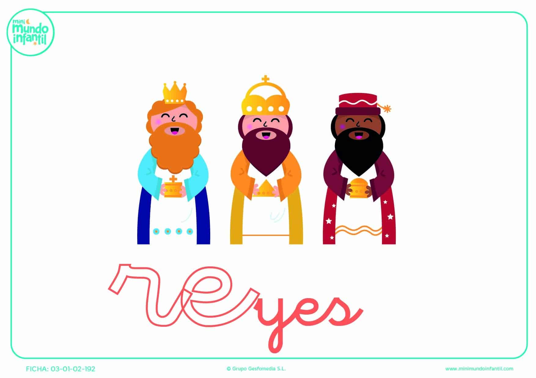 Sílaba RE minúscula de reyes para completar