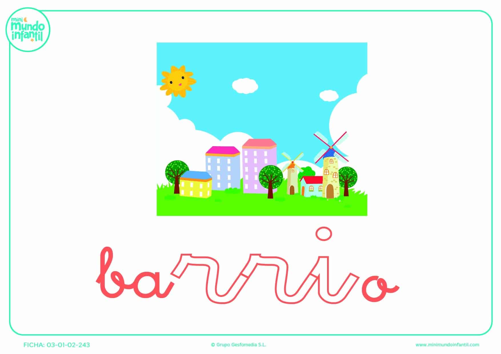 Sílaba RRI de barrio en minúsculas para cpmpletar