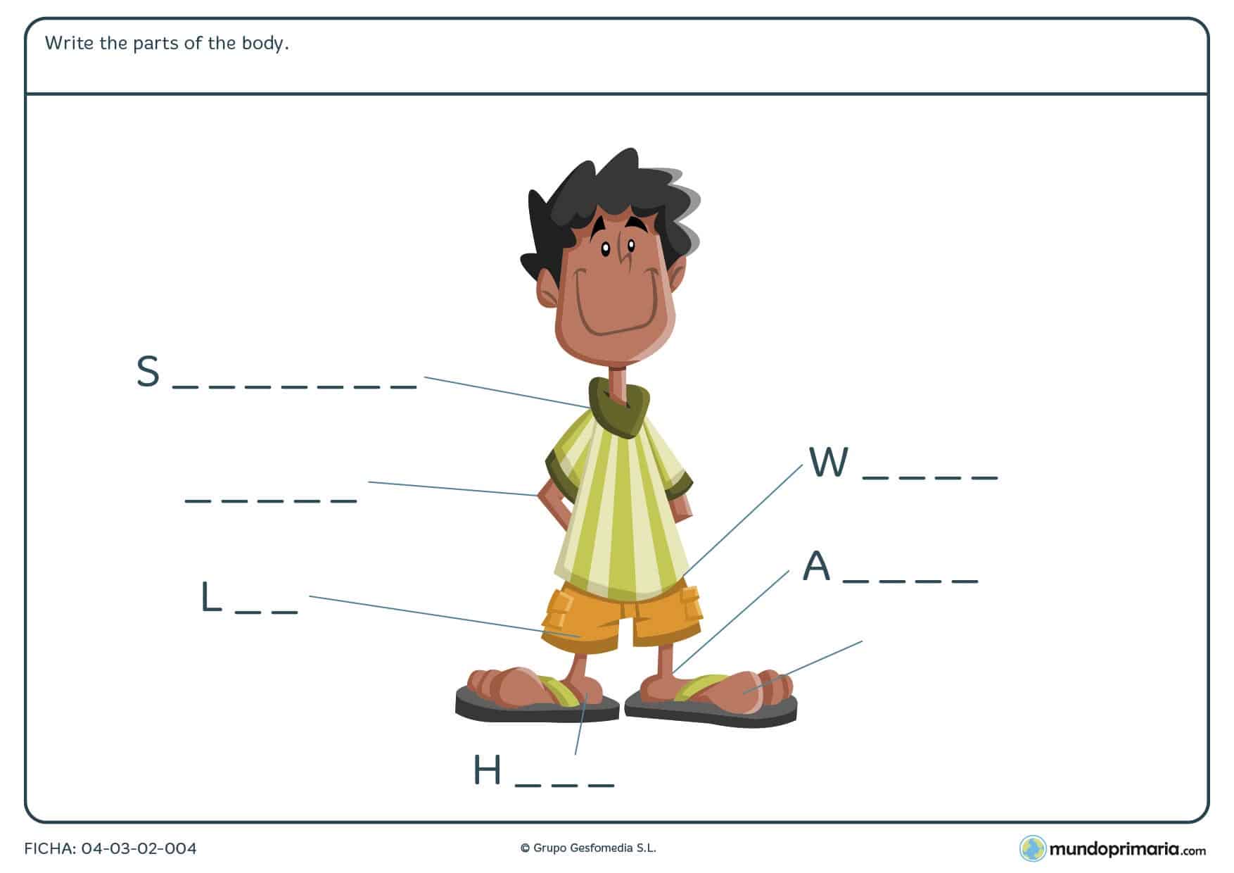 English vocabulary exercise