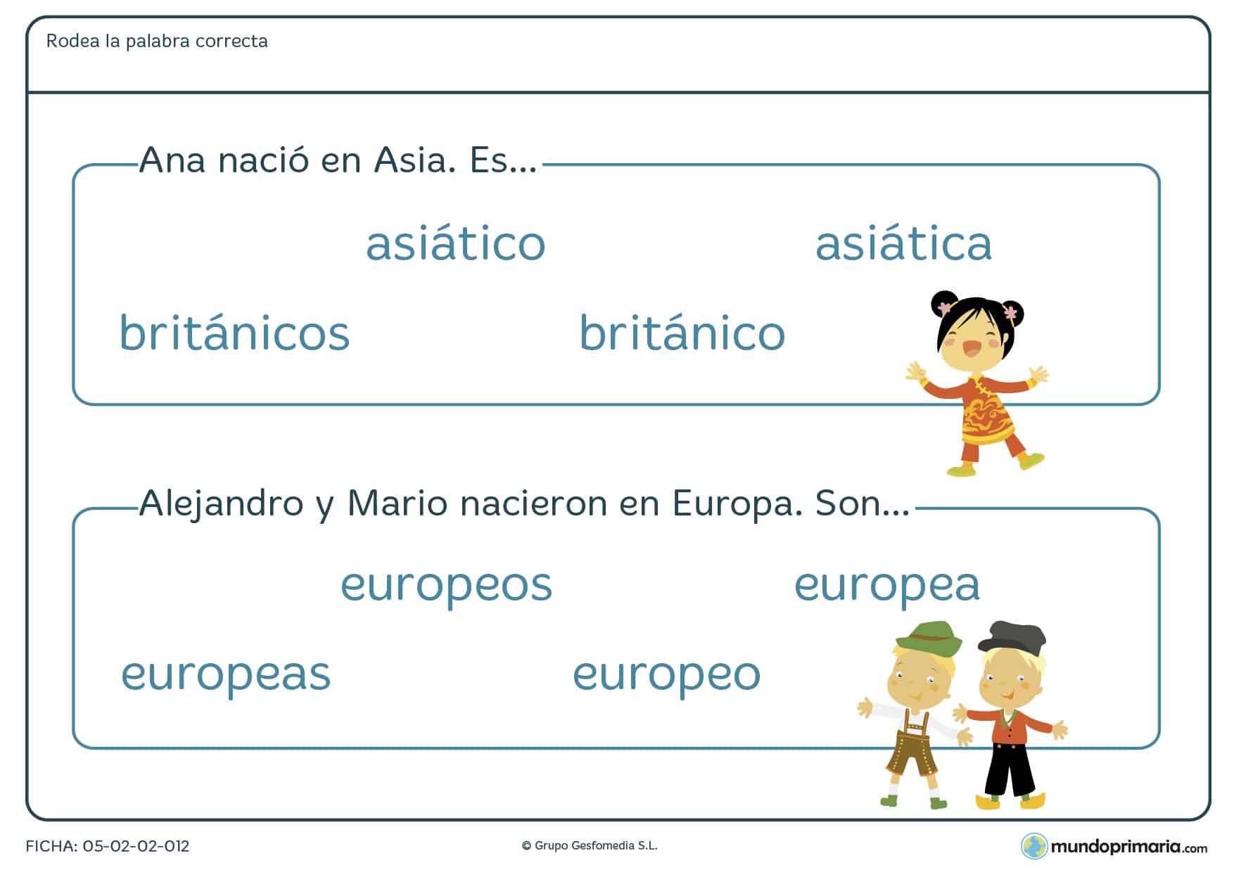 Lengua vocabulario segundo primaria