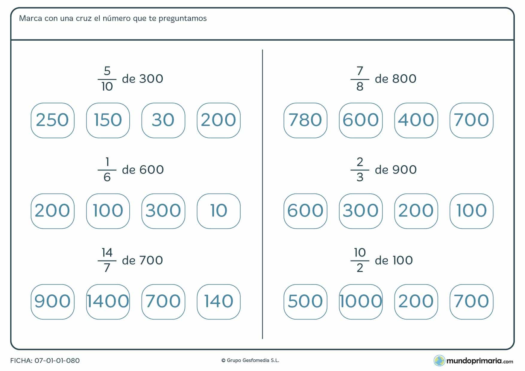 Realiza las operaciones para elegir el resultado correcto