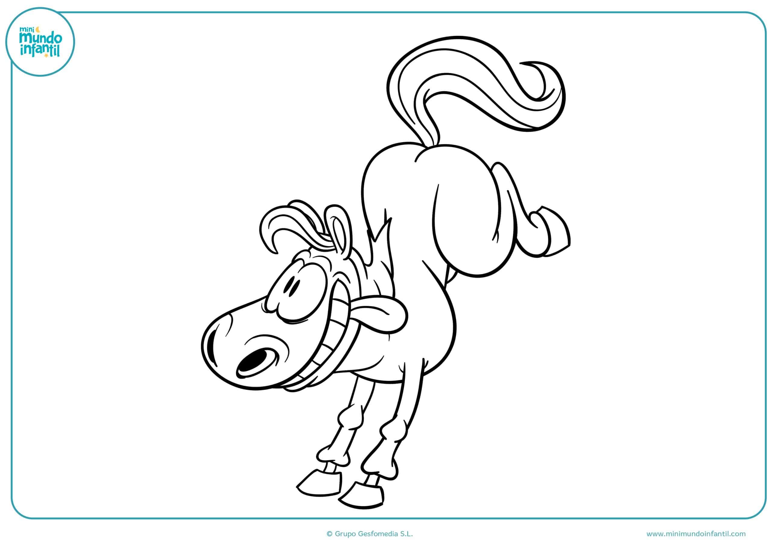 Dibujos caballos colorear