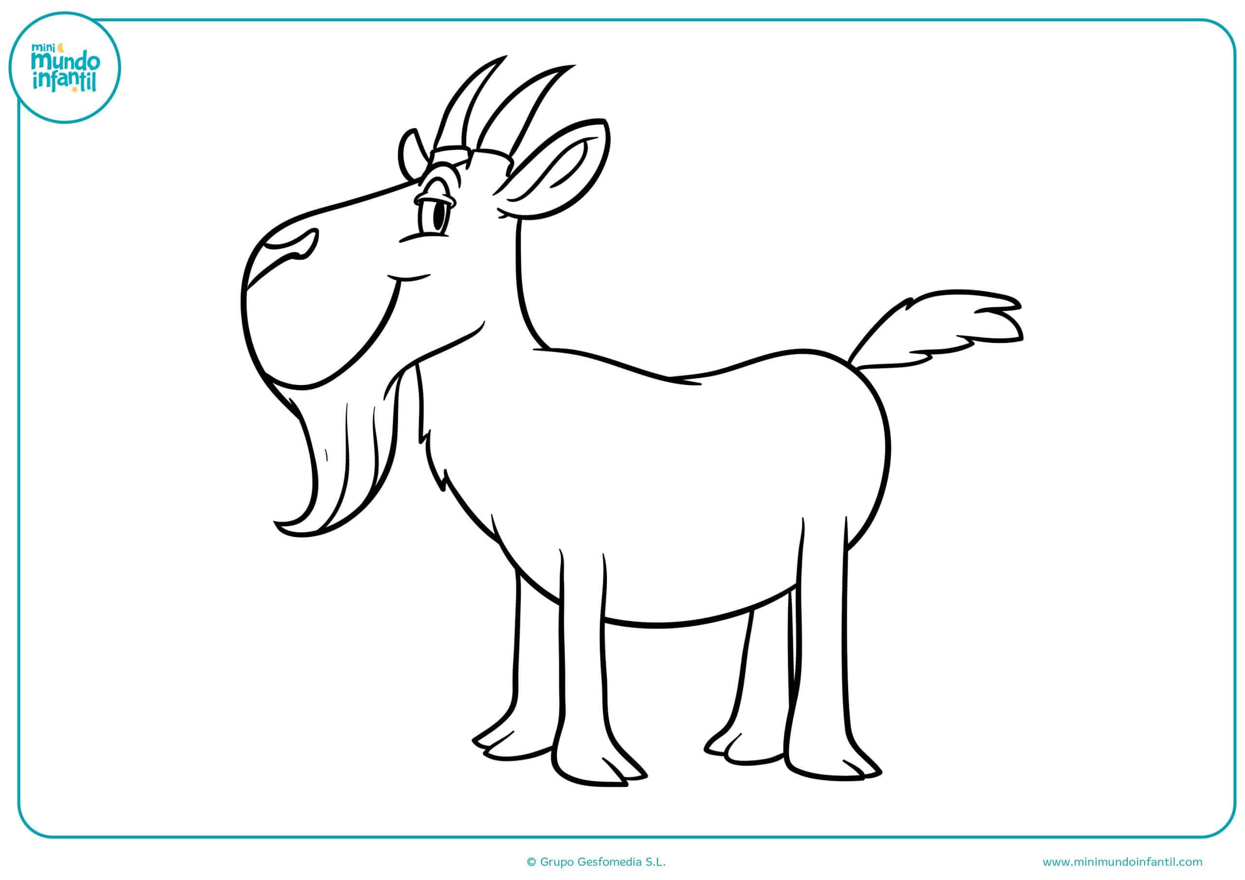 Dibujos de animales de granja para colorear Mundo Primaria