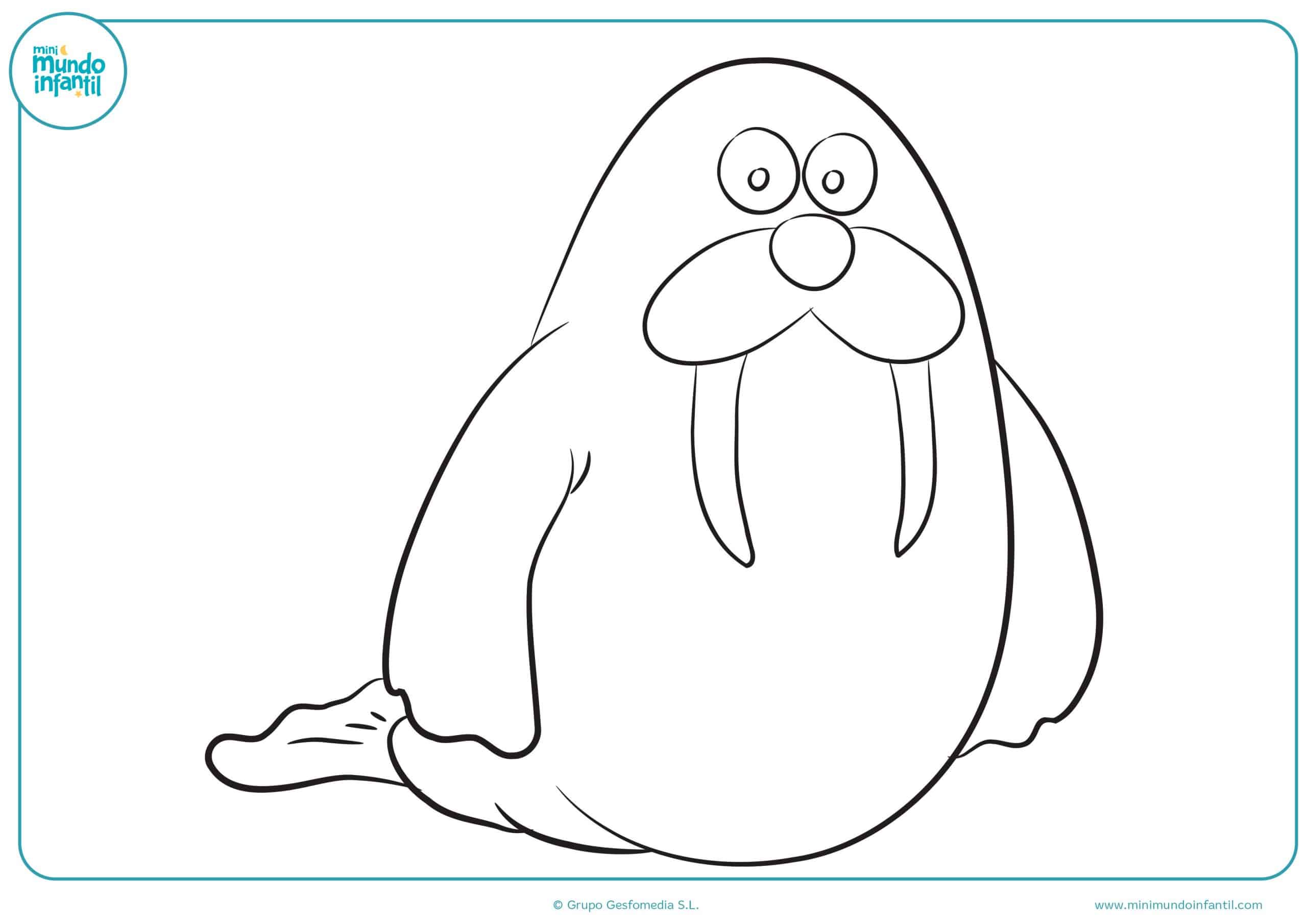 Colorear dibujos animales marinos gratis