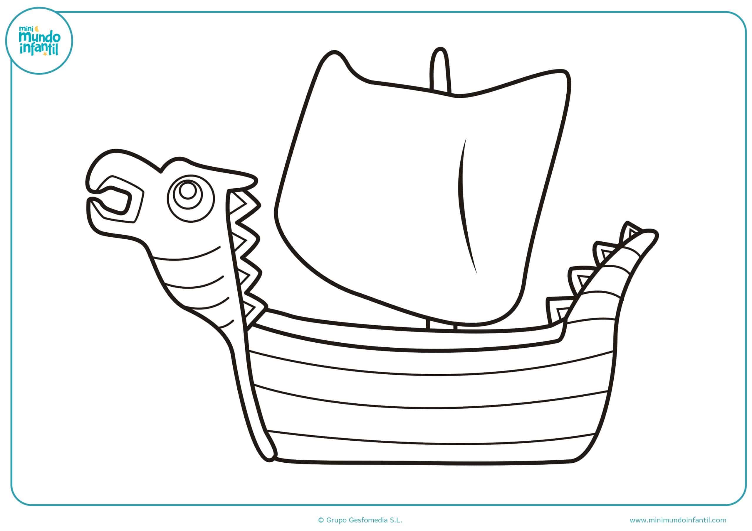 Dibujos barcos colorear