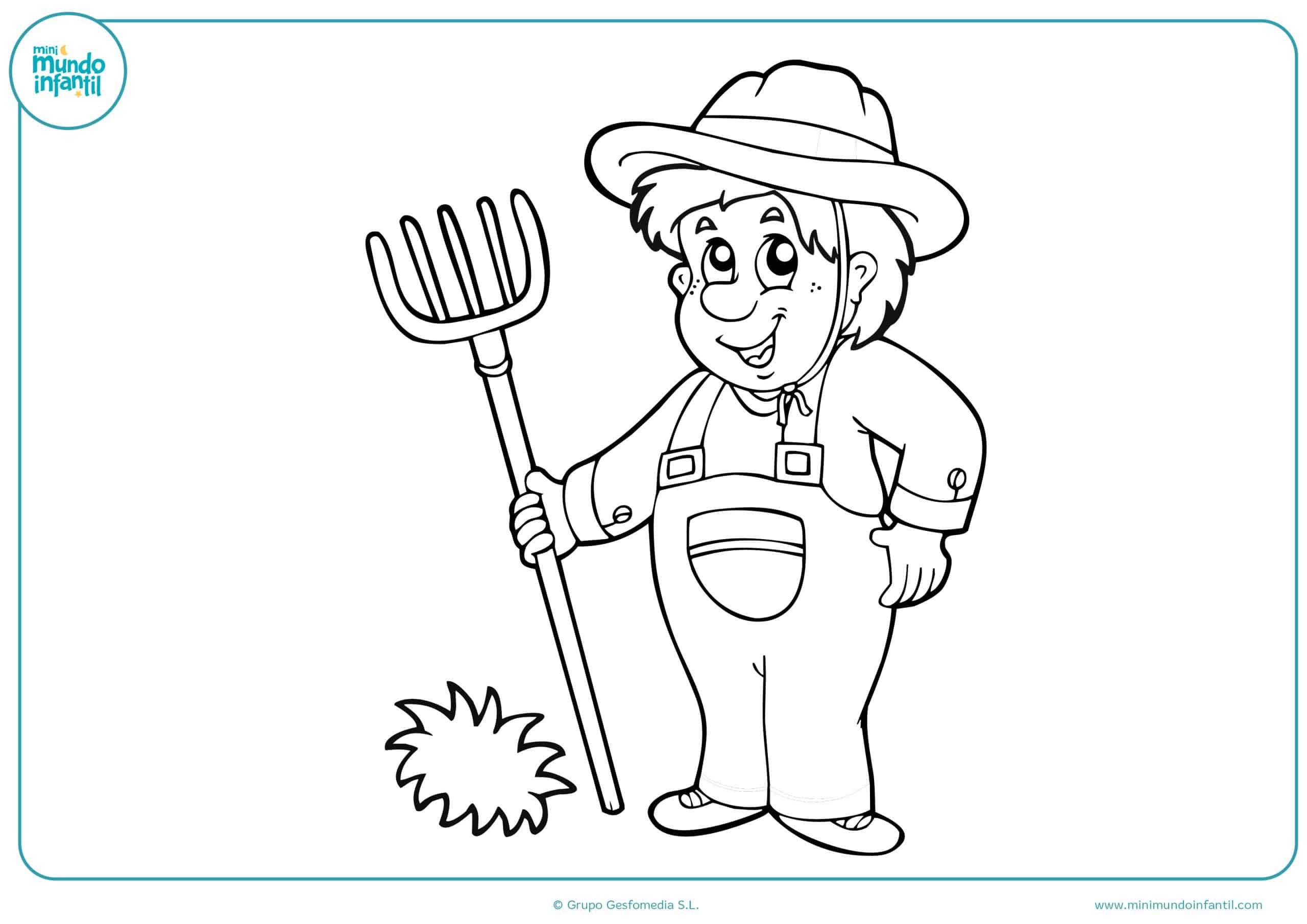 Dibujos colorear profesiones niñas