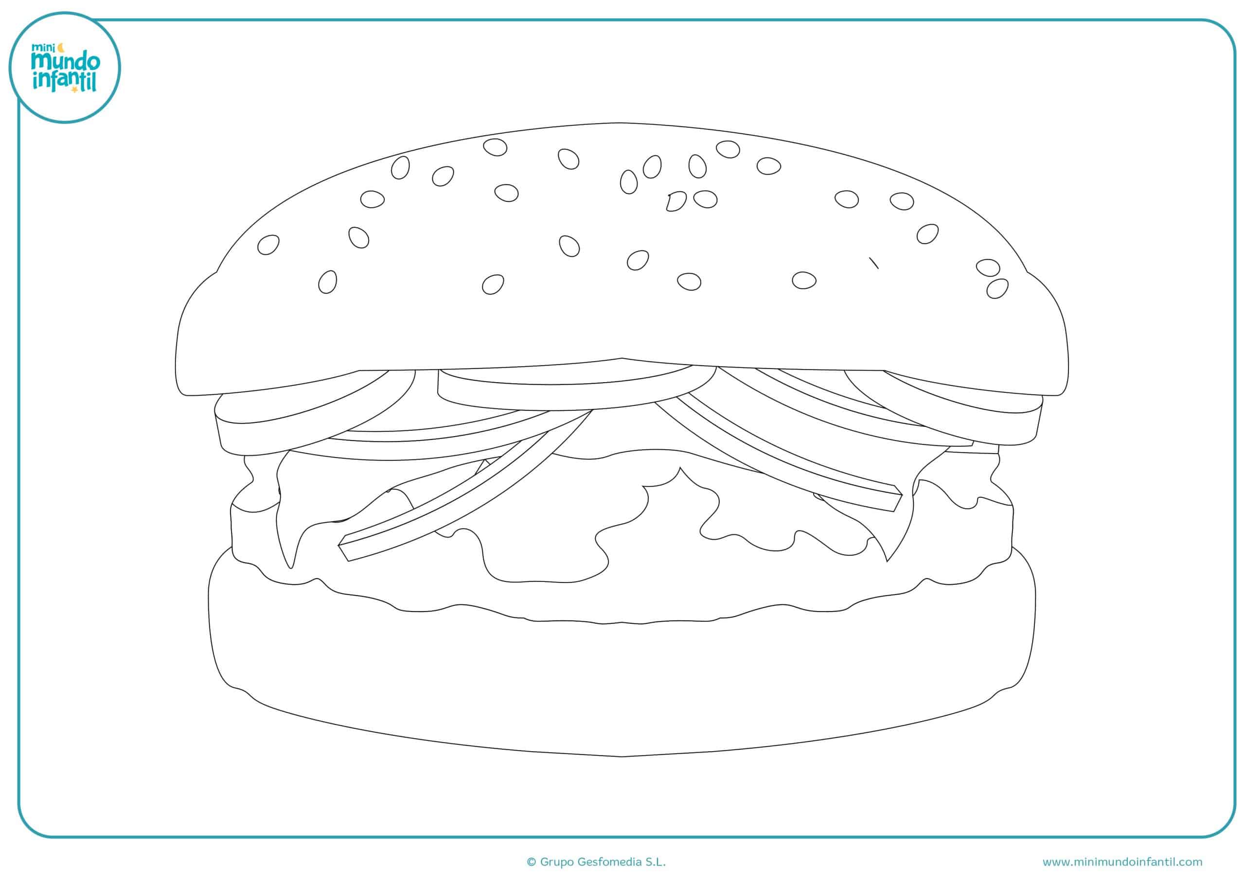 Dibujos colorear carne