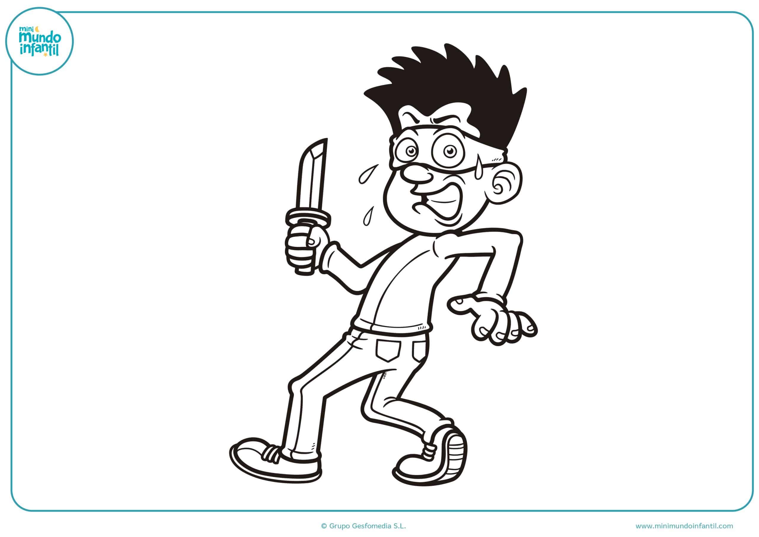 Dibujos profesiones colorear infantiles