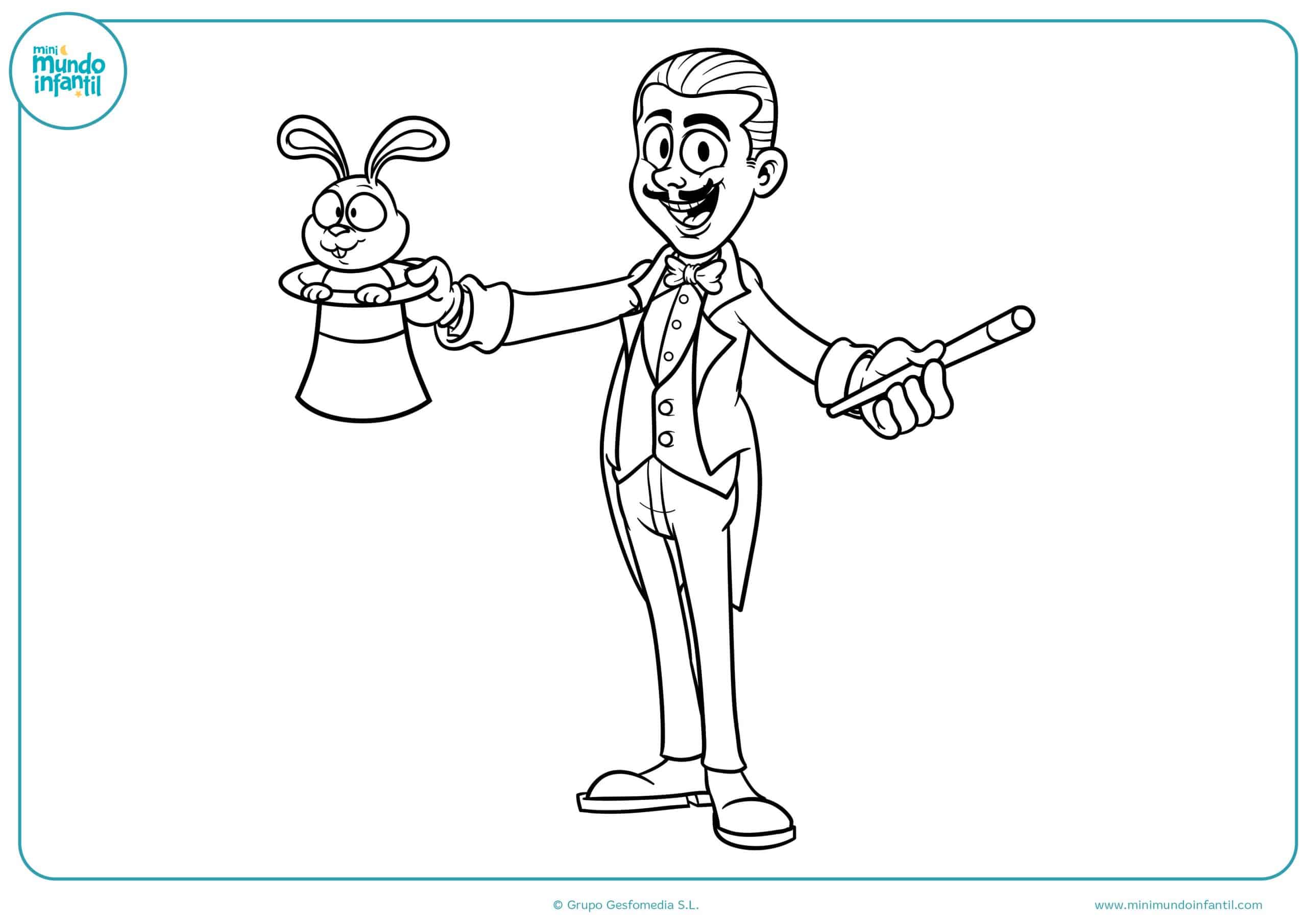 Colorear dibujos profesiones gratis