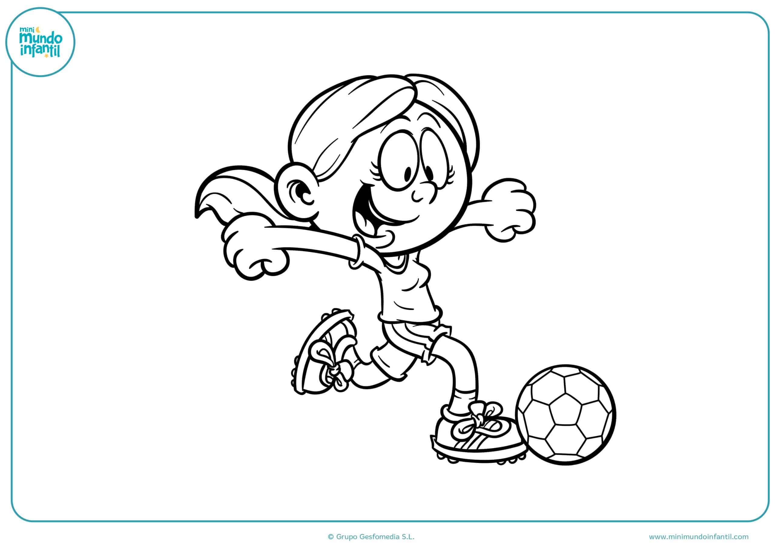 Los mejores dibujos de fútbol colorear e