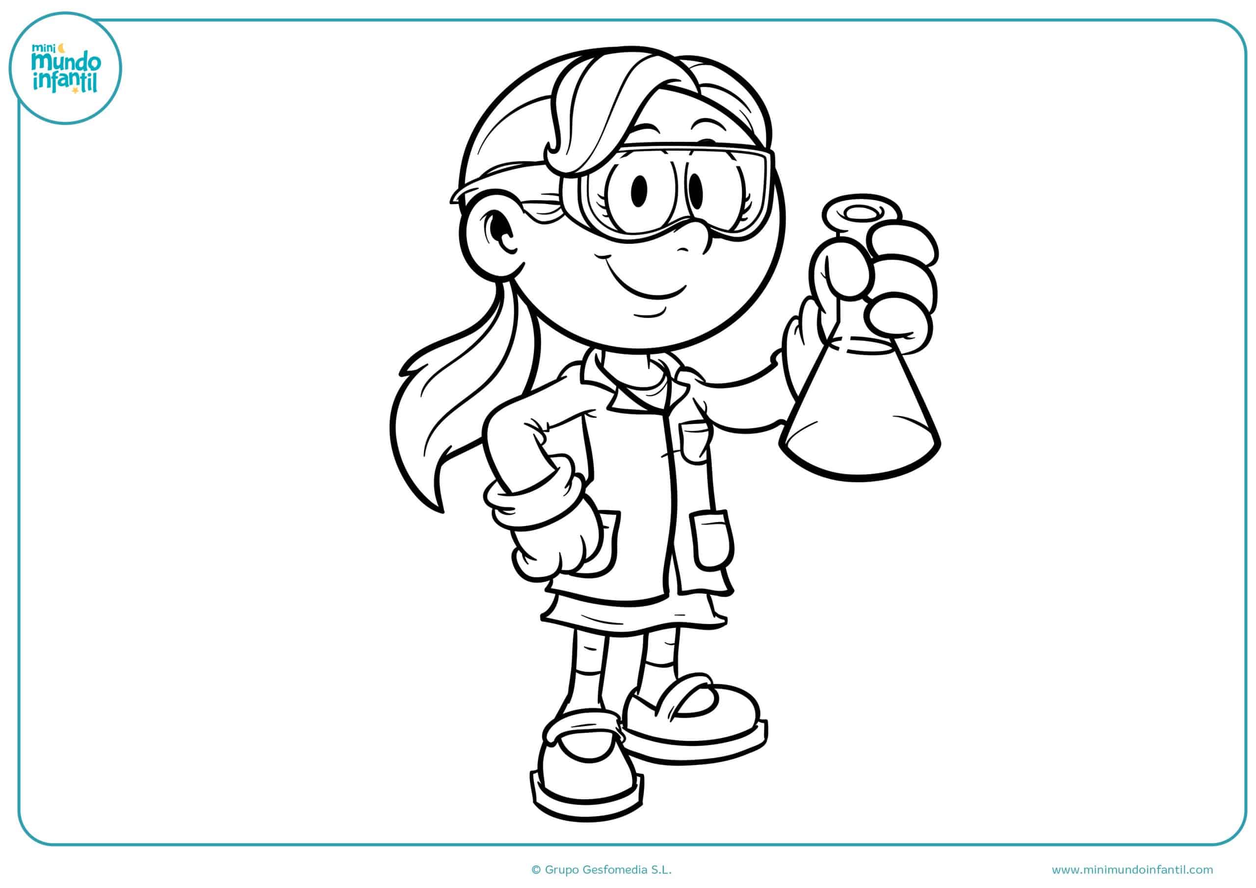 Dibujos profesiones colorear fáciles