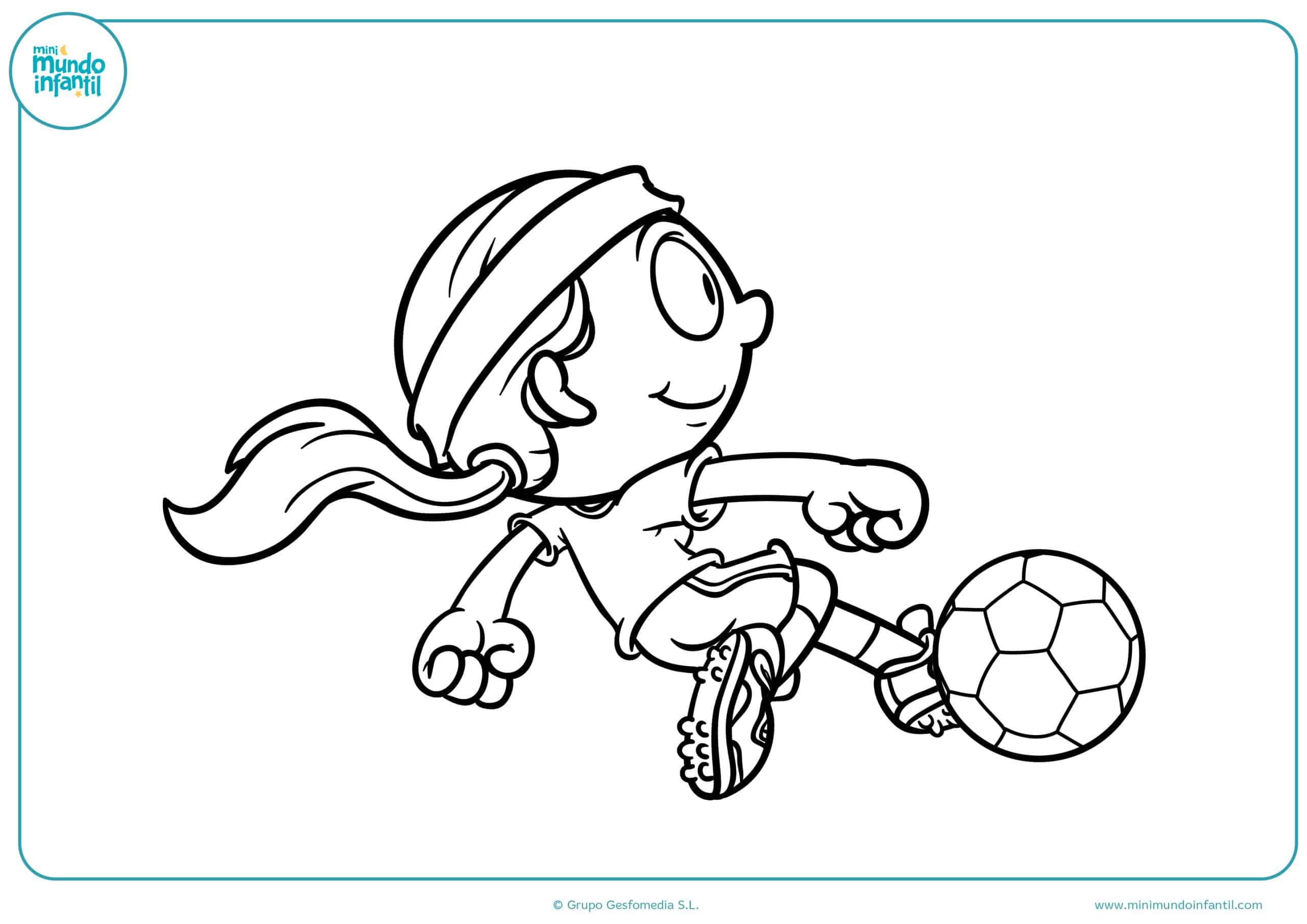 Colorear dibujos fútbol